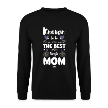 Parent, Mère, Fête des pères, Progéniture - Sweat-shirt Unisexe - noir - Devant - Alina (178cm) & Michal (187cm)
