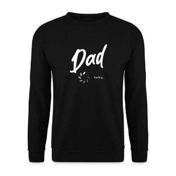 Dad loading - Unisex Pullover - Schwarz - Vorne - Alina (178cm) & Michal (187cm)
