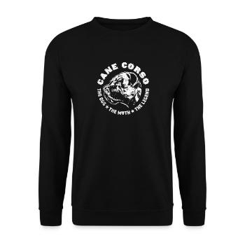 Cane Corso - Unisex Sweatshirt - black - Front - Alina (178cm) & Michal (187cm)