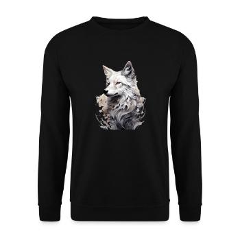 Polarfuchs - Unisex Pullover - Schwarz - Vorne - Alina (178cm) & Michal (187cm)