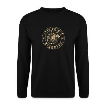 Biarritz Pays Baskenland Frankreich - Unisex Pullover - Schwarz - Vorne - Alina (178cm) & Michal (187cm)