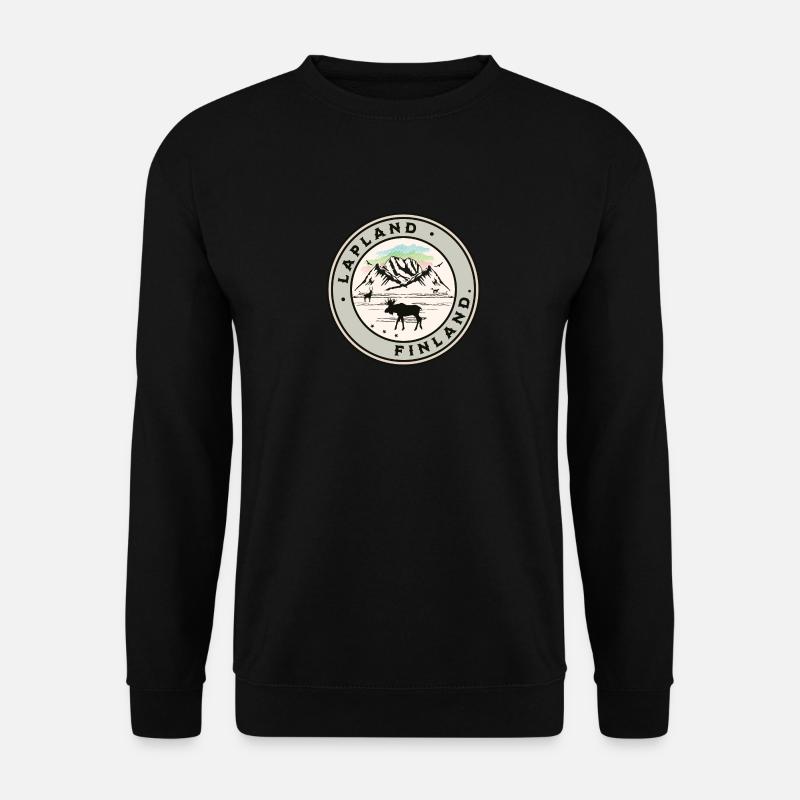 Lappland Finnland Nordlichter - Unisex Pullover - Schwarz