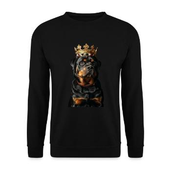 Rottweiler - Sweat-shirt Unisexe - noir - Devant - Alina (178cm) & Michal (187cm)