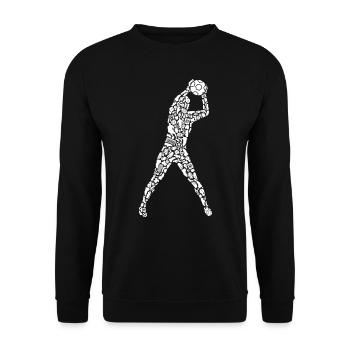 Soccer Goalkeeper Soccer Player Soccer Player Goalkeeper - Unisex Sweatshirt - black - Front - Alina (178cm) & Michal (187cm)