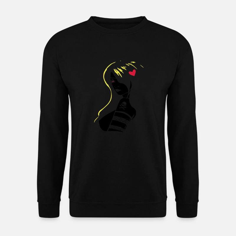 pirate-girl - Unisex Pullover - Schwarz