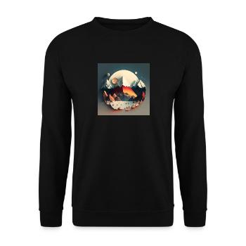 SURREAL - Unisex Pullover - Schwarz - Vorne - Alina (178cm) & Michal (187cm)