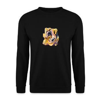 .3D - Unisex Sweatshirt - black - Front - Alina (178cm) & Michal (187cm)