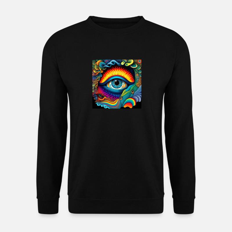 TRIPPY AUGE - Unisex Pullover - Schwarz