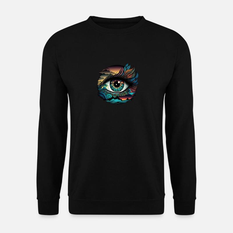 TRIPPY AUGE - Unisex Pullover - Schwarz