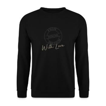 Binche with love - Sweat-shirt Unisexe - noir - Devant - Alina (178cm) & Michal (187cm)