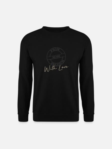 Mons mit Liebe - Unisex Pullover - Schwarz