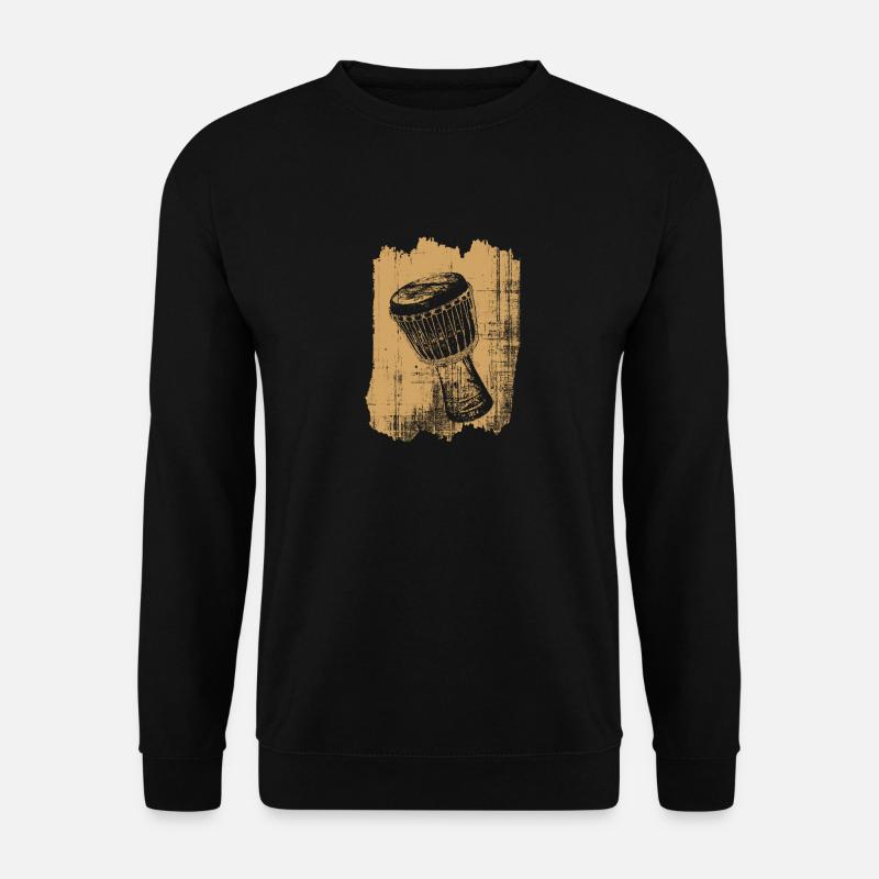 Djembe drum percussion - Unisex Sweatshirt - black