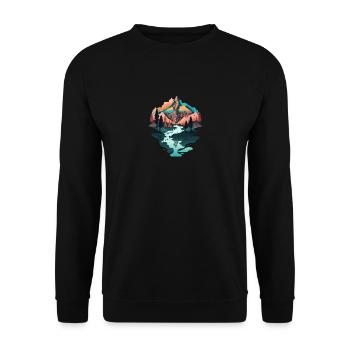 SURREAL - Unisex Pullover - Schwarz - Vorne - Alina (178cm) & Michal (187cm)