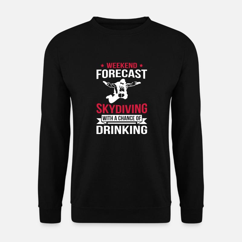 Weekend Forecast Skydiving - Unisex Pullover - Schwarz