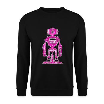 Robot fille rose - Sweat-shirt Unisexe - noir - Devant - Alina (178cm) & Michal (187cm)