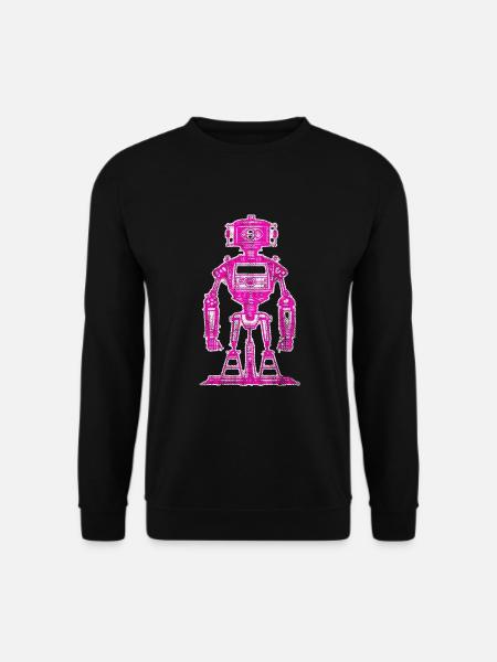 Robot fille rose - Sweat-shirt Unisexe - noir