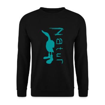 Ente - Unisex Pullover - Schwarz - Vorne - Alina (178cm) & Michal (187cm)