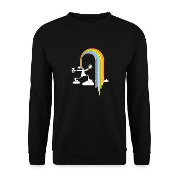 Rainbowmaker - Unisex Pullover - Schwarz - Vorne - Alina (178cm) & Michal (187cm)