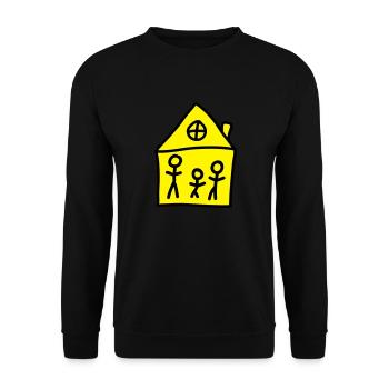 Maison de famille - Sweat-shirt Unisexe - noir - Devant - Alina (178cm) & Michal (187cm)