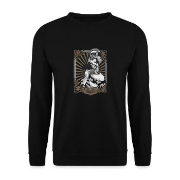 Zombie Geisha - Unisex Sweatshirt - black - Front - Alina (178cm) & Michal (187cm)