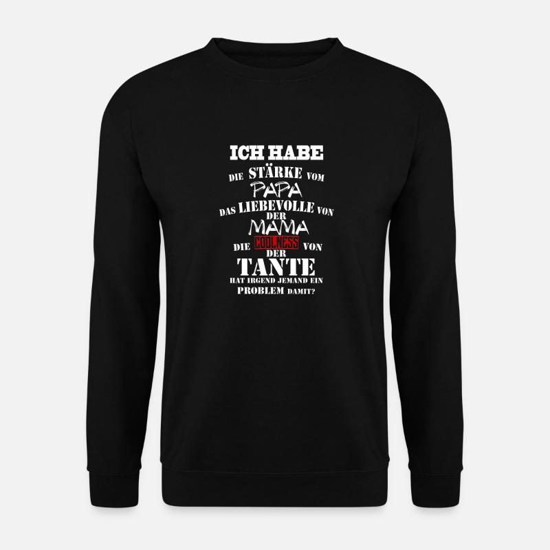 PAPA MAMA TANTE - Unisex Pullover - Schwarz