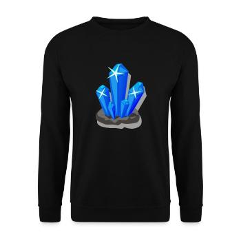 crystal - Unisex Sweatshirt - black - Front - Alina (178cm) & Michal (187cm)