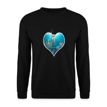 Little Mermaid 1 - Unisex Pullover - Schwarz - Vorne - Alina (178cm) & Michal (187cm)