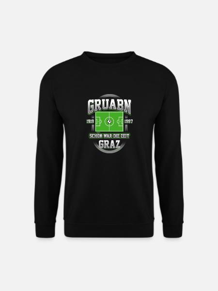 Gruabn Nostalgie: Erinnerungen an Graz und Fußball - Unisex Pullover - Schwarz