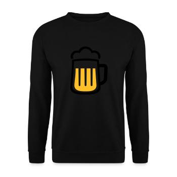 Bière - Sweat-shirt Unisexe - noir - Devant - Alina (178cm) & Michal (187cm)