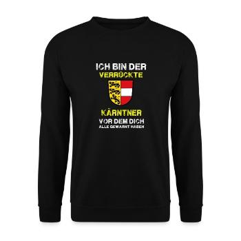 Kärnten - Unisex Pullover - Schwarz - Vorne - Alina (178cm) & Michal (187cm)