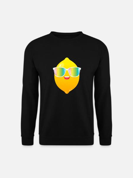 Lemon Rainbow Color Sunglasses - Unisex Pullover - Schwarz