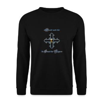Bayern - Unisex Pullover - Schwarz - Vorne - Alina (178cm) & Michal (187cm)