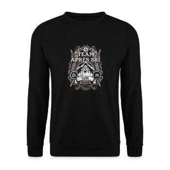 Ischgl Team Apres Ski - Unisex Pullover - Schwarz - Vorne - Alina (178cm) & Michal (187cm)