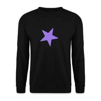 Star Star Celestial Body Shooting Star Planet - Unisex Sweatshirt - black - Front - Alina (178cm) & Michal (187cm)