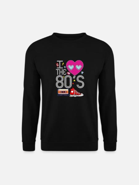 I Heart The 80's - Unisex Sweatshirt - black