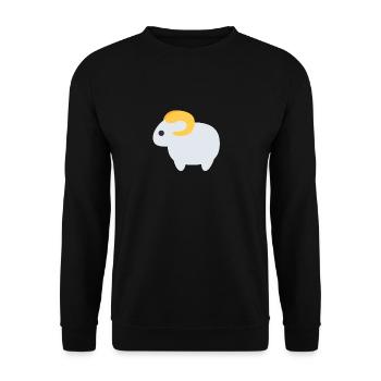 Aries Capricorn Gift - Unisex Sweatshirt - black - Front - Alina (178cm) & Michal (187cm)