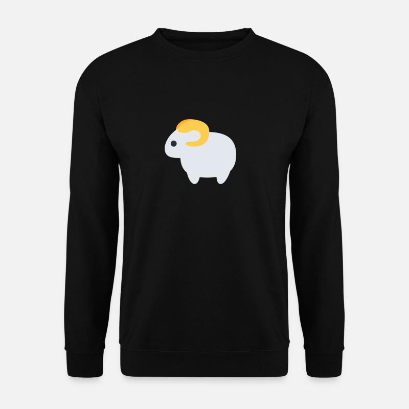 Widder Steinbock Geschenk - Unisex Pullover - Schwarz