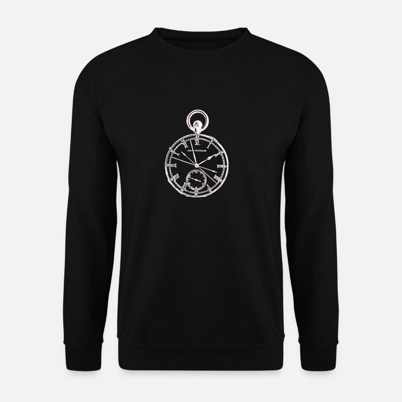 Stoppuhr schweizer Uhrwerk Geschenk Uhr - Unisex Pullover - Schwarz