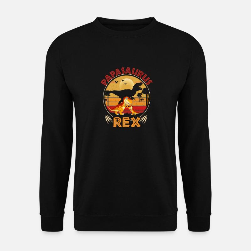 Papasaurus Rex - Unisex Sweatshirt - black