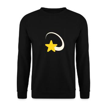 Étoile filante Idée cadeau Cool - Sweat-shirt Unisexe - noir - Devant - Alina (178cm) & Michal (187cm)