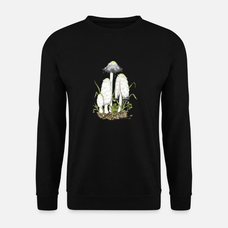 Schopf-Tintlinge, Pilz des Jahres 2024 - Unisex Pullover - Schwarz