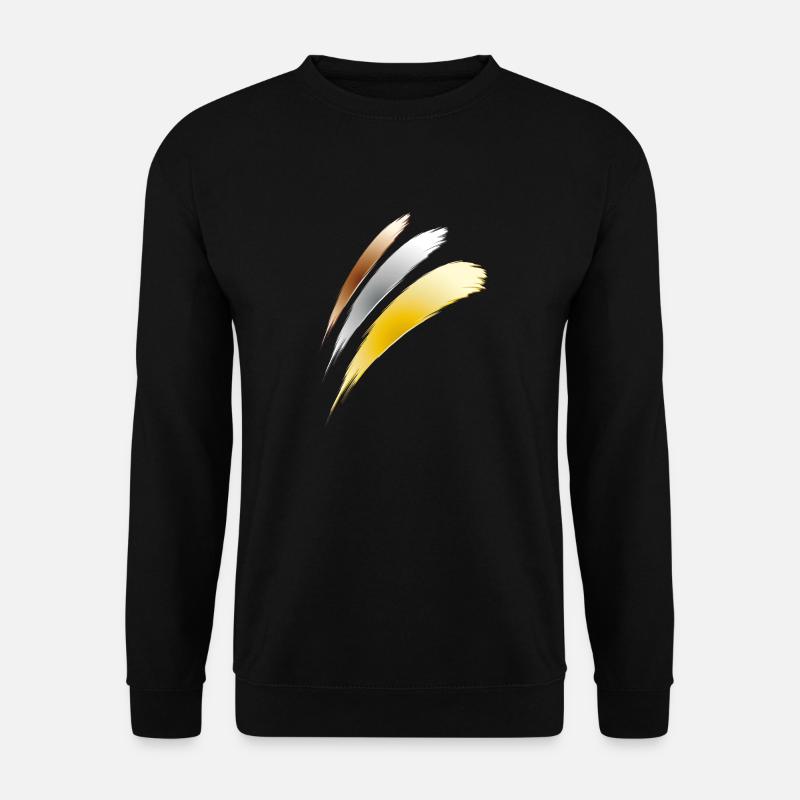 or argent bronze - Sweat-shirt Unisexe - noir