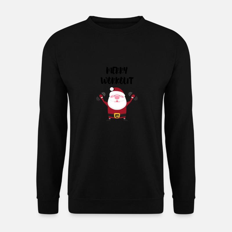 MERRY WORKOUT - Unisex Pullover - Schwarz