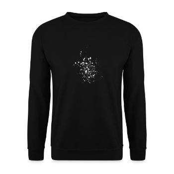 Splash blood blob stains gift idea trace - Unisex Sweatshirt - black - Front - Alina (178cm) & Michal (187cm)
