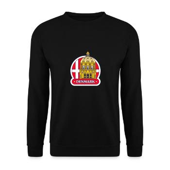 Denmark - Unisex Sweatshirt - black - Front - Alina (178cm) & Michal (187cm)