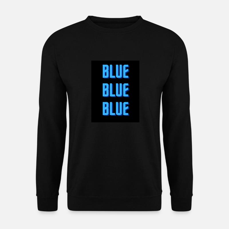 blue - Unisex Pullover - Schwarz