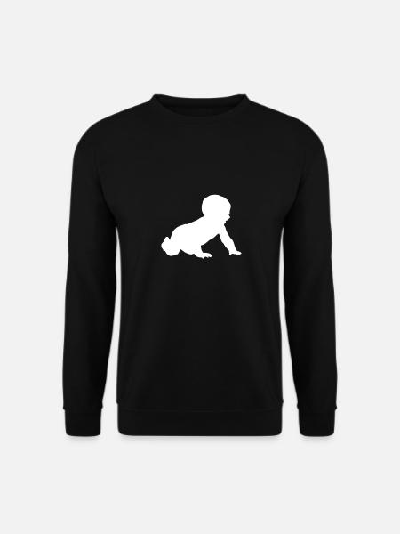 Baby Kids Crab Gift Idea Feet Family - Unisex Sweatshirt - black