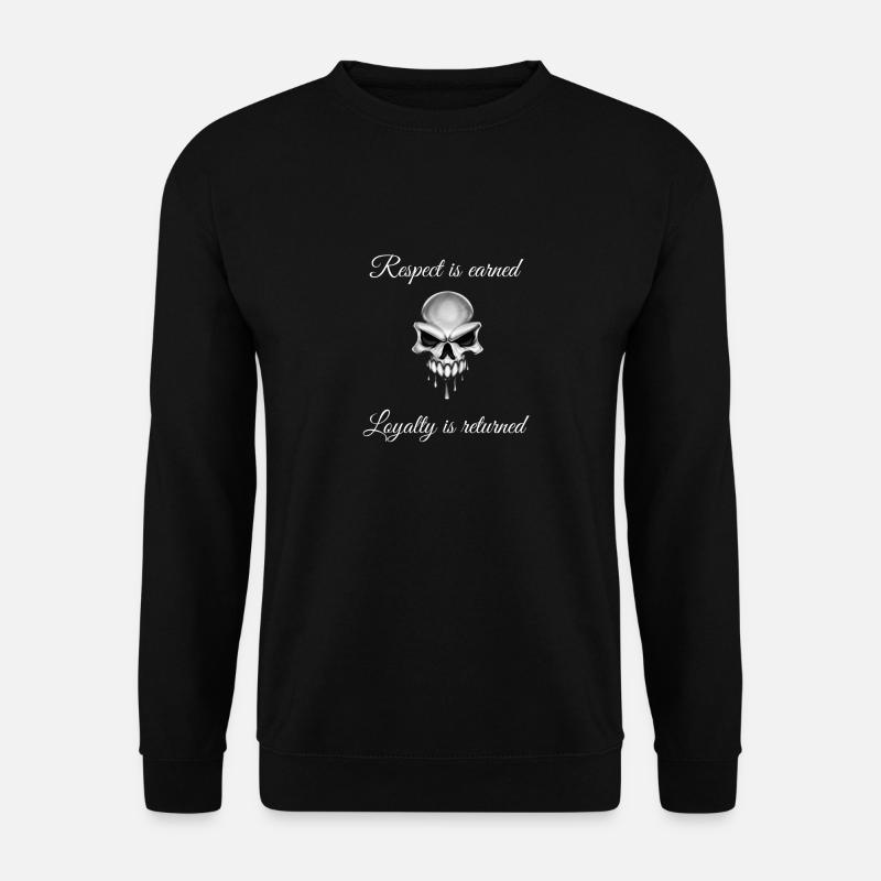 Schädel Respekt - Unisex Pullover - Schwarz
