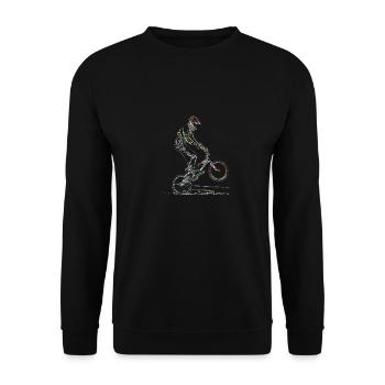 bmx - Unisex Pullover - Schwarz - Vorne - Alina (178cm) & Michal (187cm)