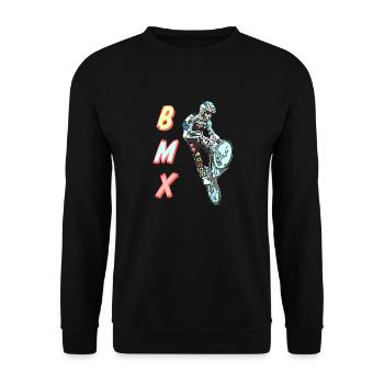 bmx - Unisex Pullover - Schwarz - Vorne - Alina (178cm) & Michal (187cm)